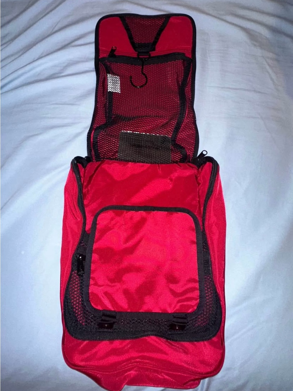 L.L. Bean Red Men's Hanging Toiletry Organizer